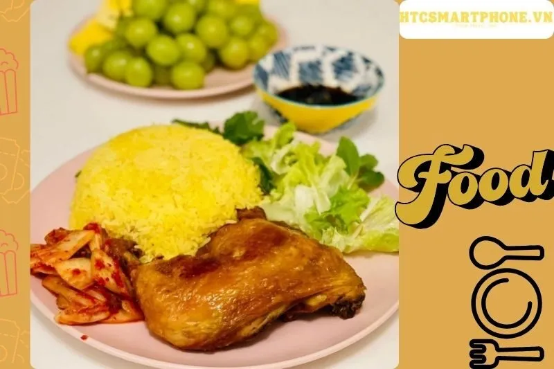 Cơm gà xối mỡ Bắc Giang